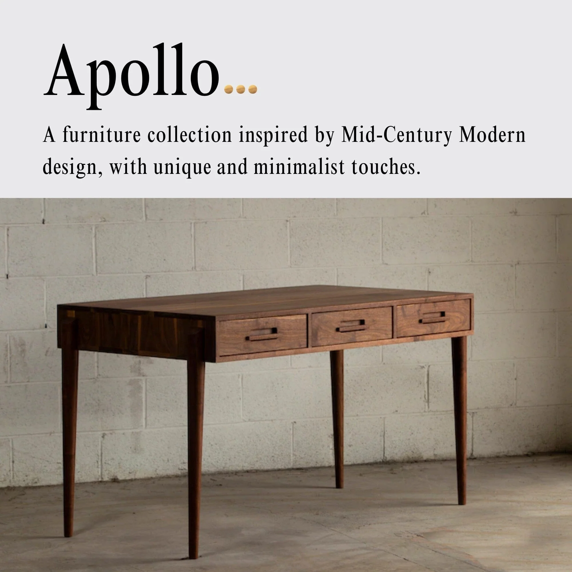 Apollo Solid Wood Desk - Handcrafted in Columbus, Ohio - Image 10