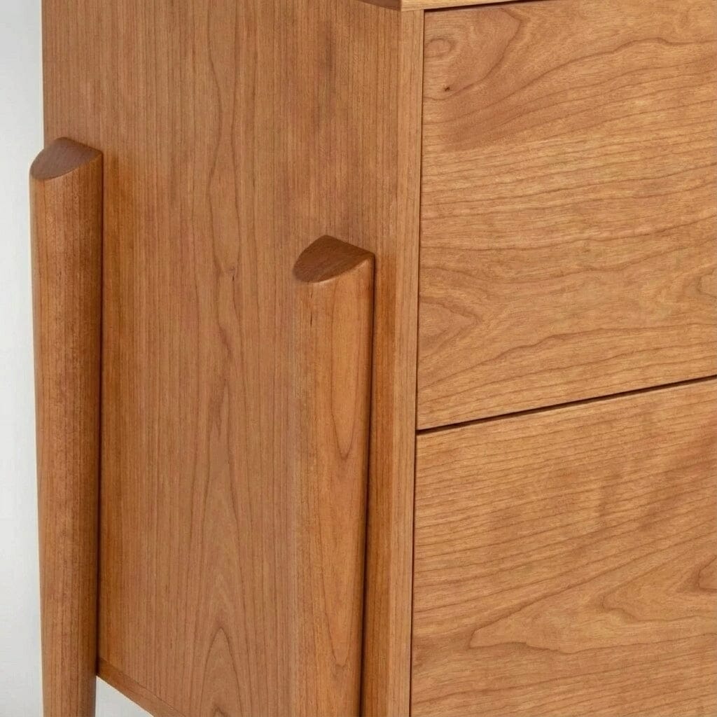 Apollo Dresser - A Handcrafted, Mid-Century Modern Dresser Cherry - Image 3
