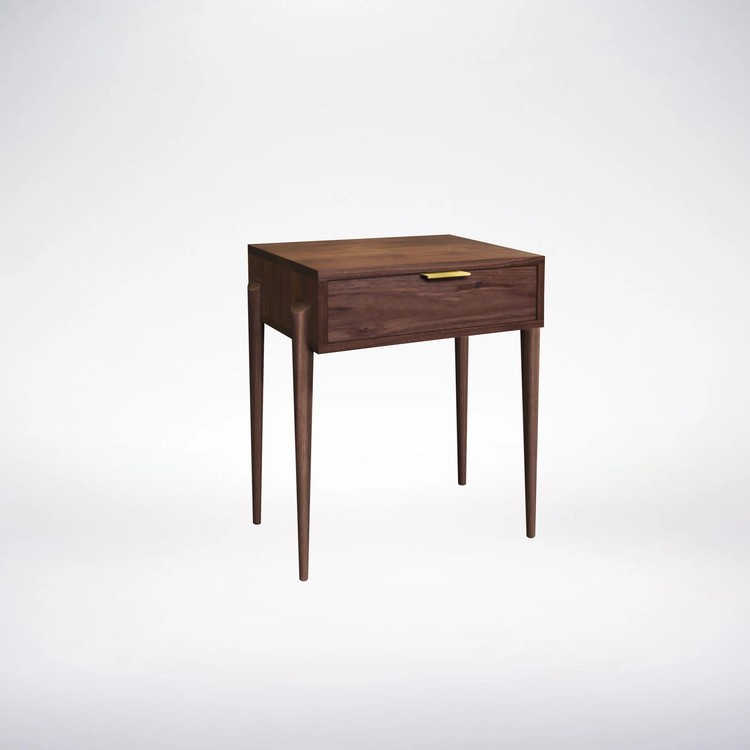 Apollo Side Table in Walnut - Solid Wood | Columbus OH - Image 3
