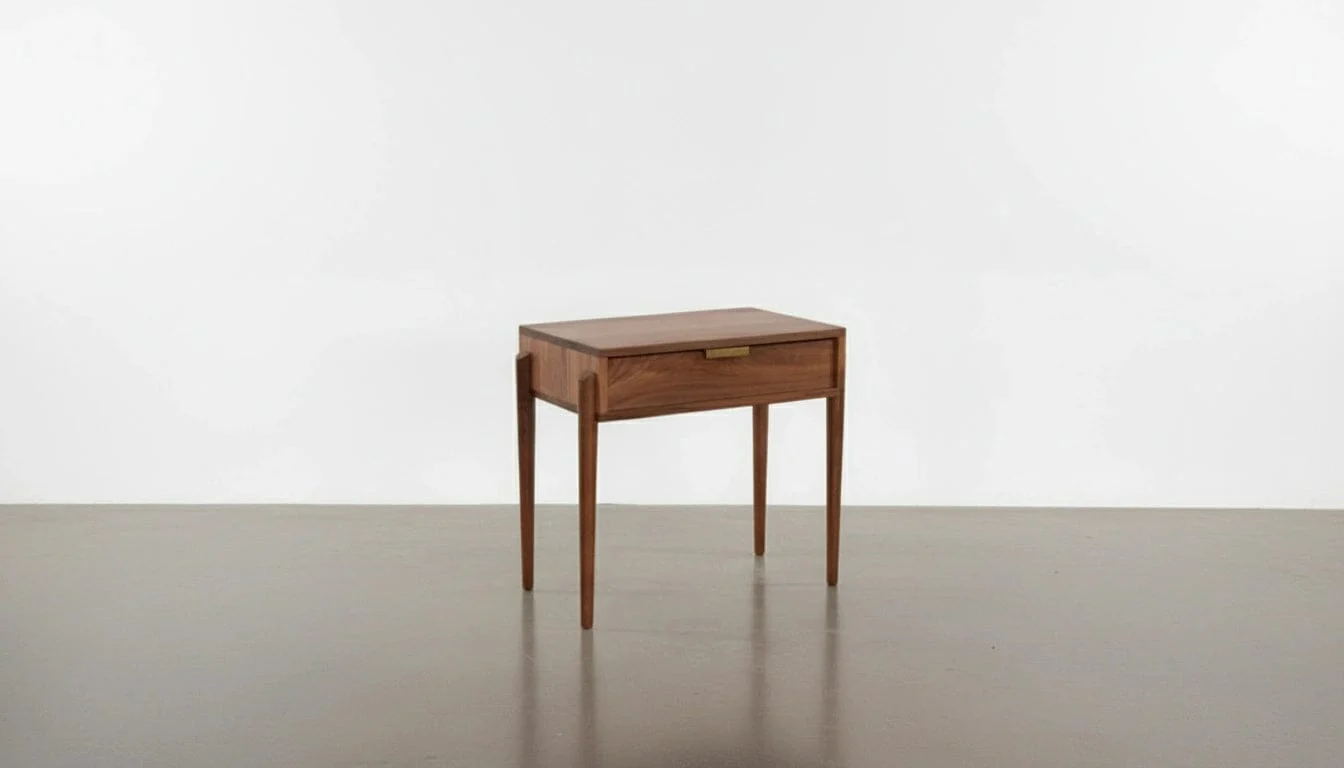 Apollo Side Table in Walnut - Solid Wood | Columbus OH - Image 5