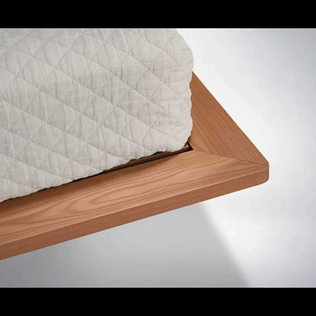 Atomic Platform Bed - Solid Wood Cherry - Image 5