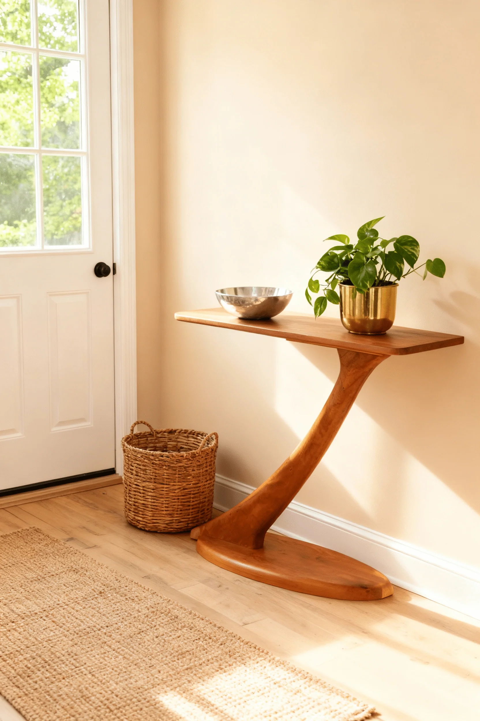 Cantilever Console Table - Cherry - Image 3