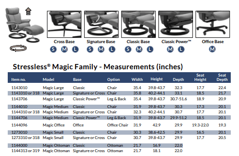Stressless Magic Recliner with Ottoman - Image 6