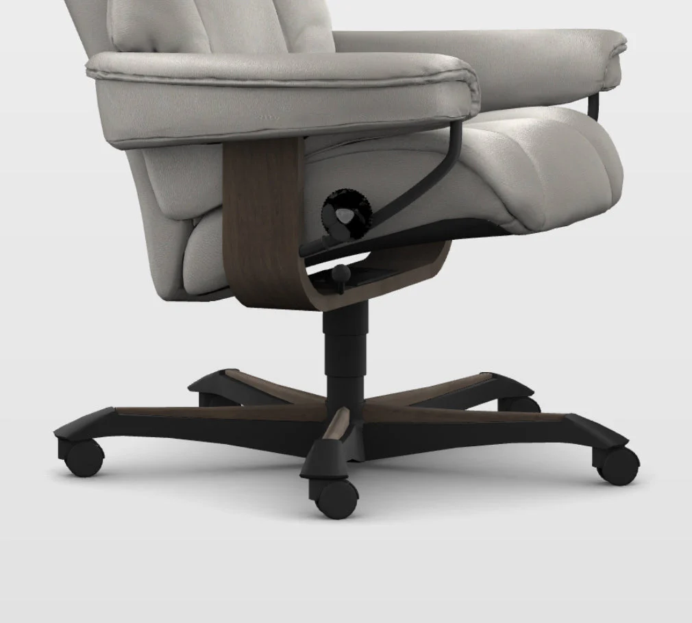 Stressless Sunrise Recliner with Ottoman - Image 5