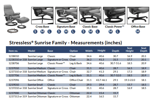 Stressless Sunrise Recliner with Ottoman - Image 6
