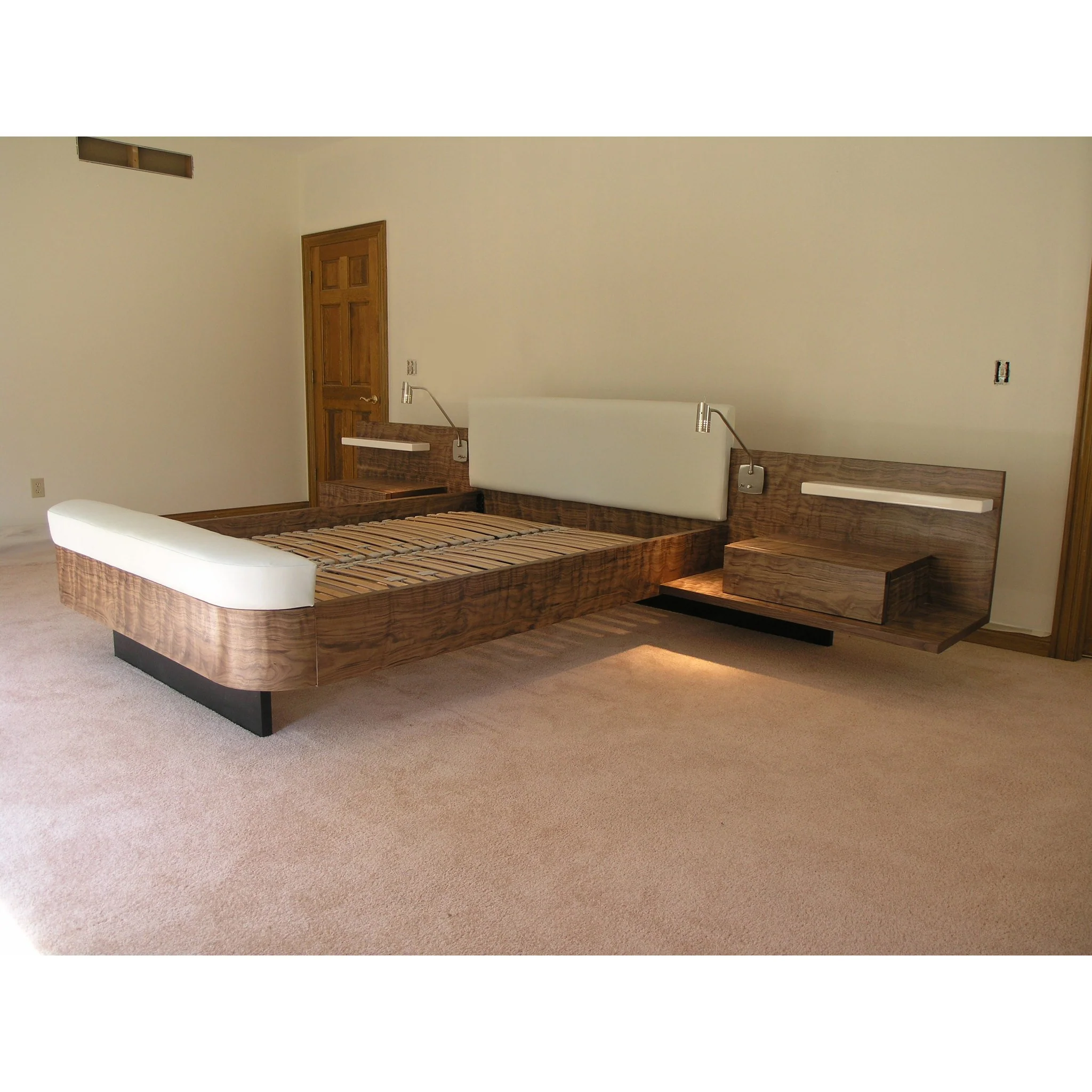 Curly Walnut Platform Bed - Figured Wood | Columbus - Image 3