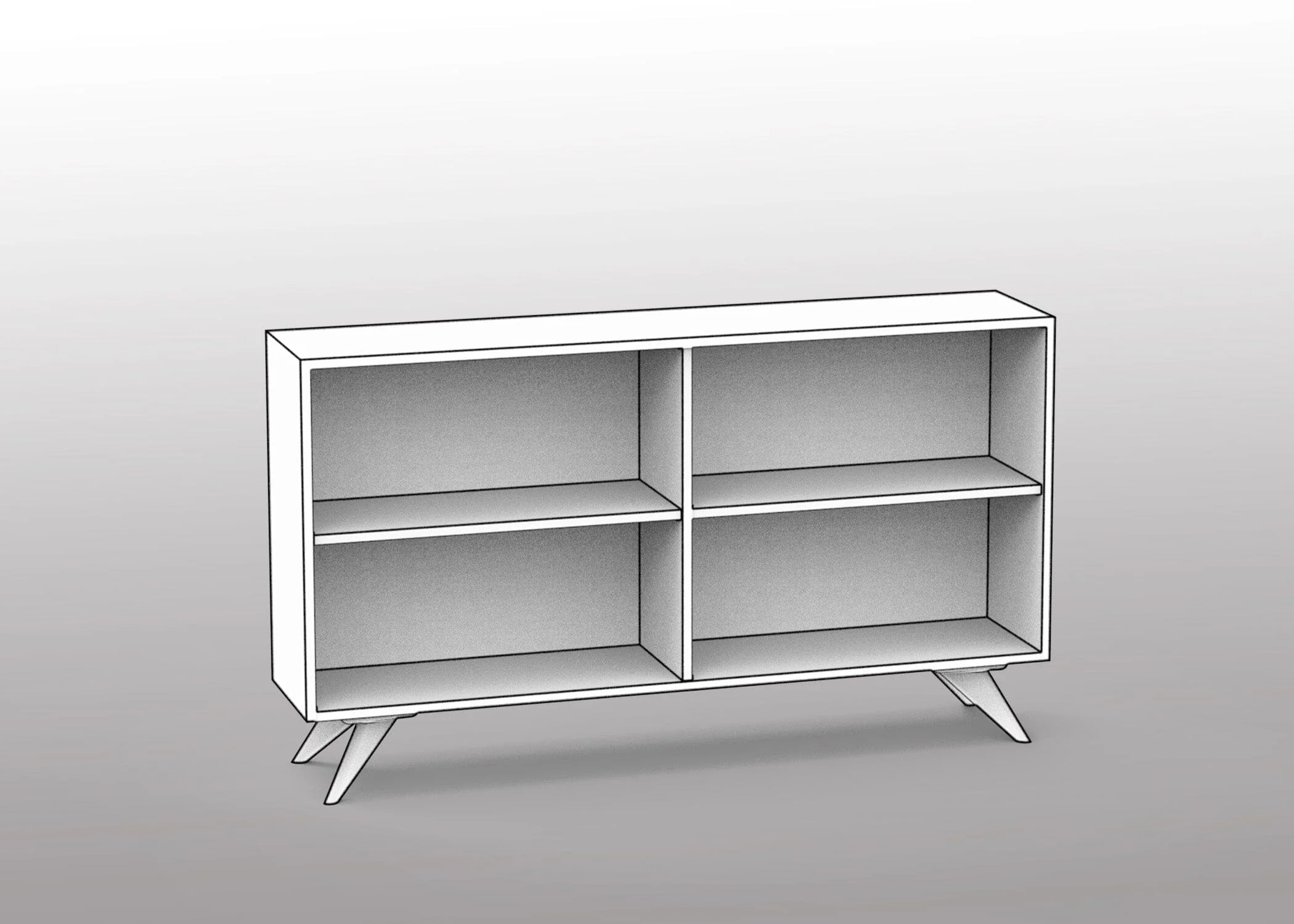 Custom Modern Dresser 2×3 - Option 4 | Columbus OH