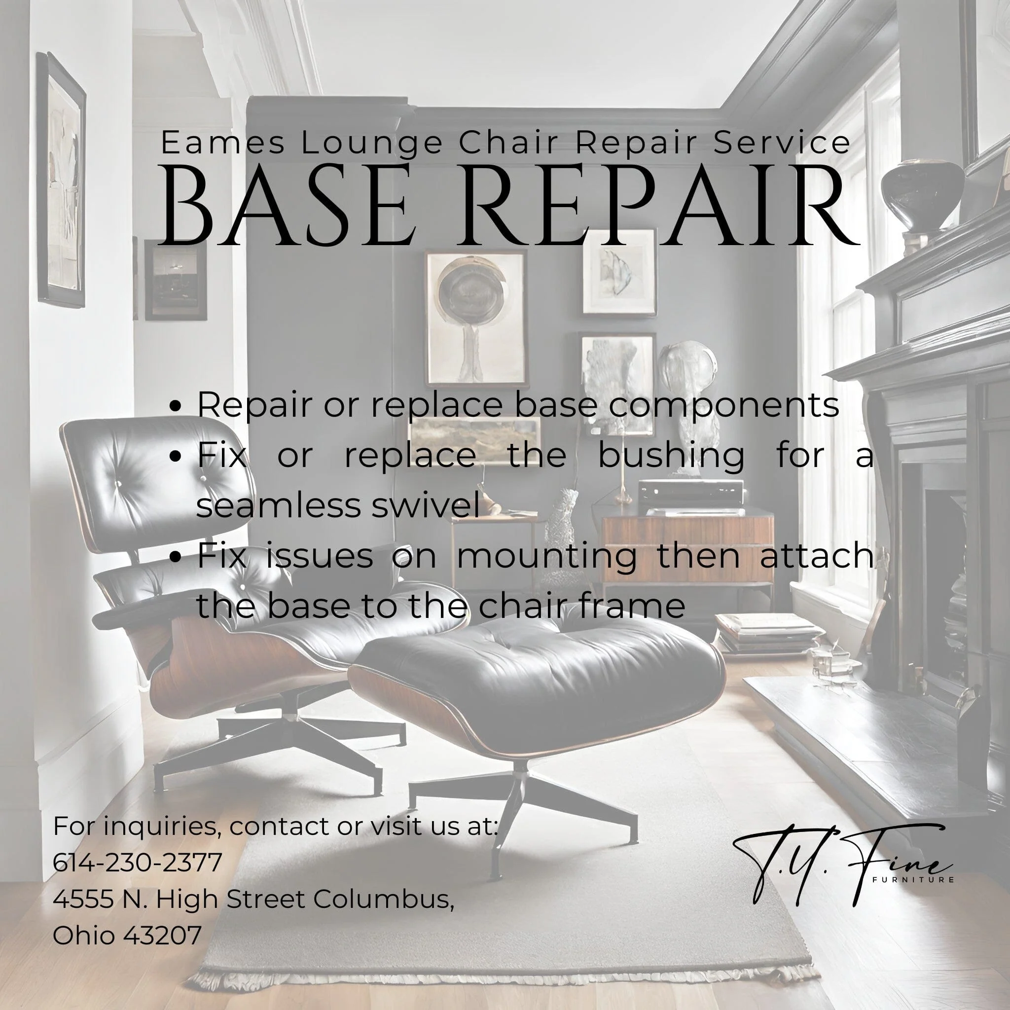 Eames Lounge Chair Repair - Base Repair - Image 2
