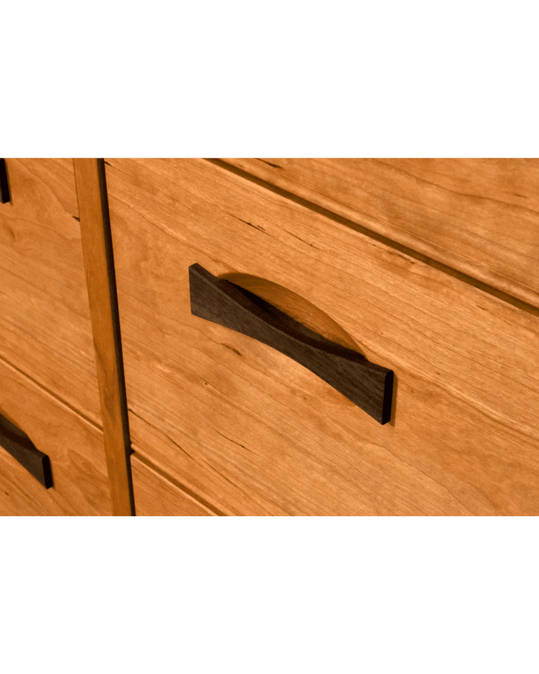 Enso 5-Drawer Upright Dresser - Handmade Solid Wood Chest | Cherry - Image 3