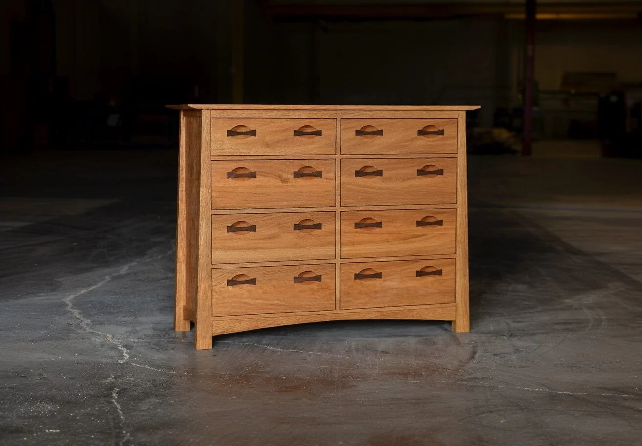 Enso 6/8 Drawer Dresser - Handmade Solid Wood Bedroom Chest | TY Fine Furniture Columbus- Cherry - Image 4