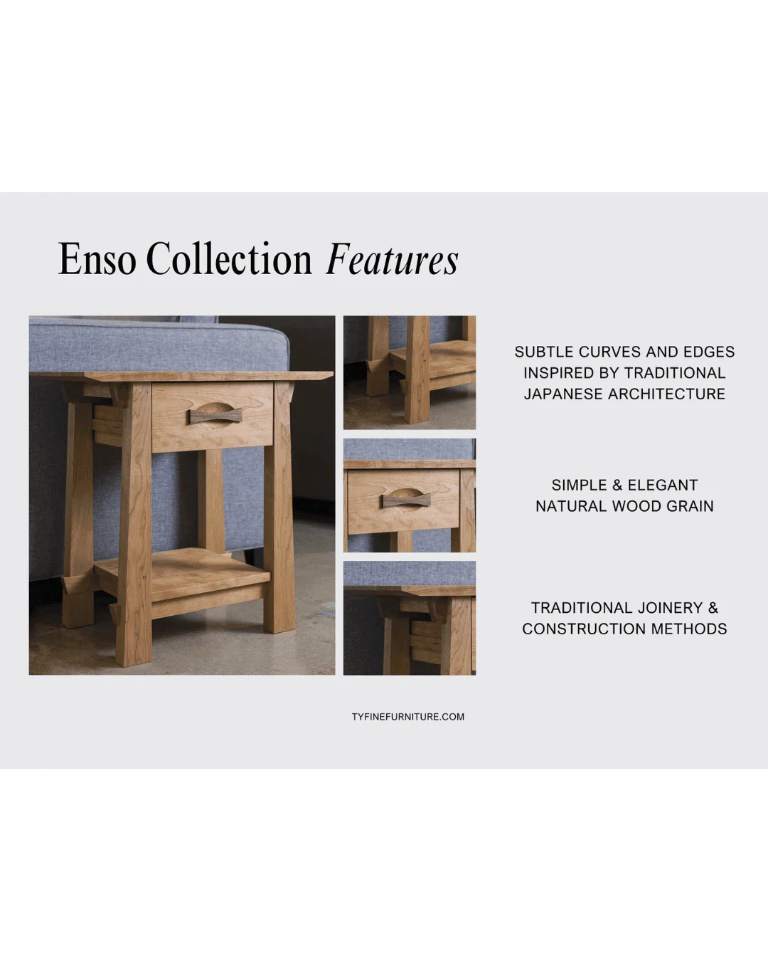 Enso Dining Chair - Solid Wood and Handcrafted in Columbus, Ohio - Image 7