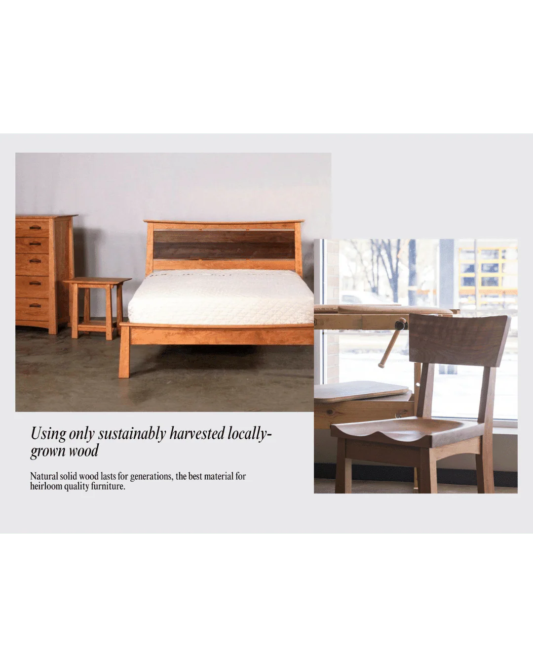 Enso Dining Chair - Solid Wood and Handcrafted in Columbus, Ohio - Image 9