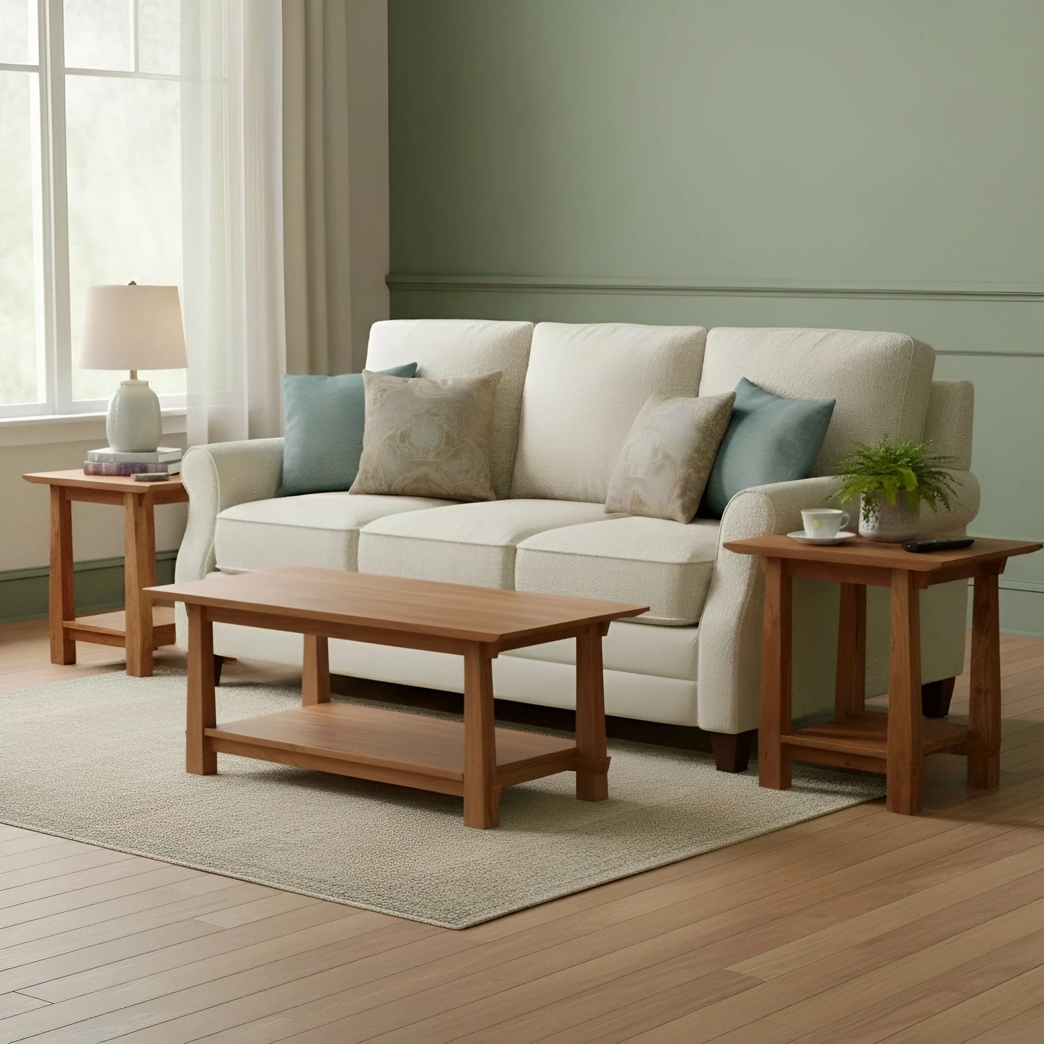 Horizon Side Table Solid Wood - Cherry - Image 5