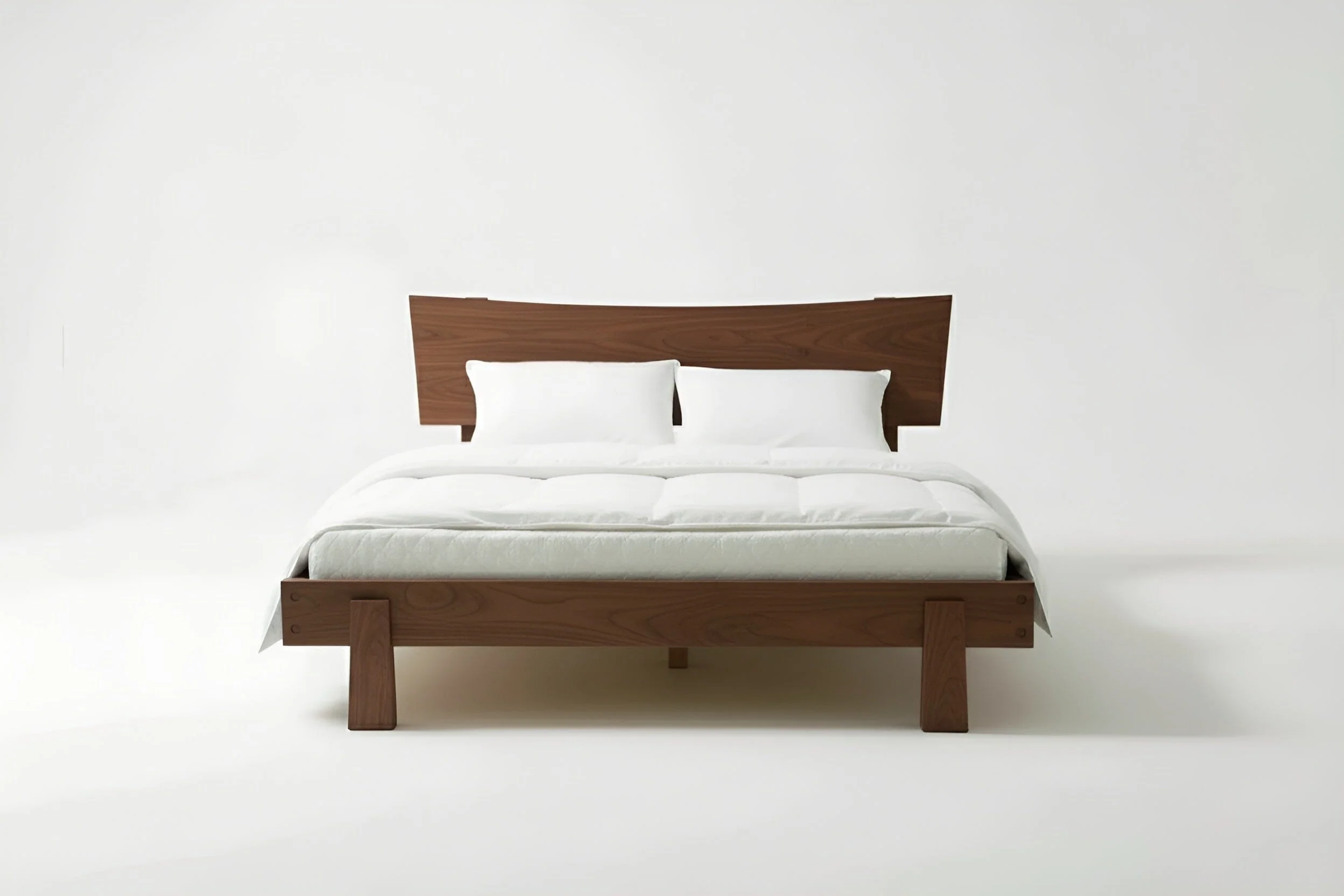 Horizon Platform Bed -Solid Wood Walnut