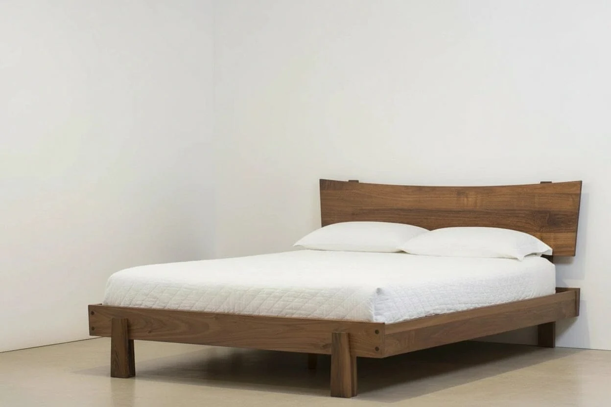 Horizon Platform Bed -Solid Wood Walnut - Image 3