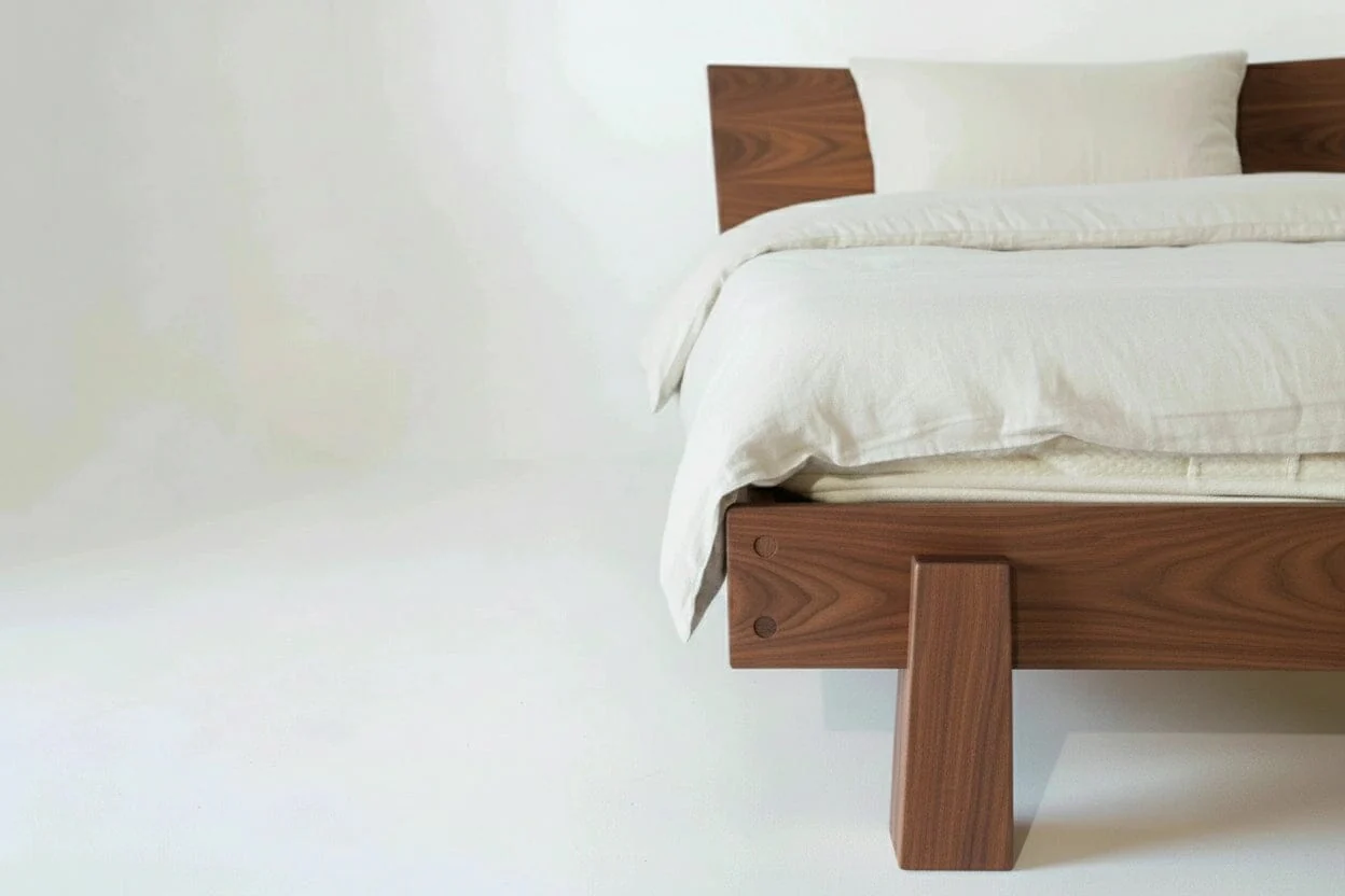 Horizon Platform Bed -Solid Wood Walnut - Image 4