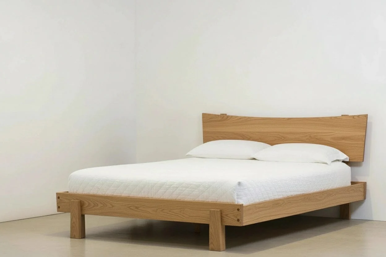 Horizon Platform Bed -Solid Wood White Oak - Image 3