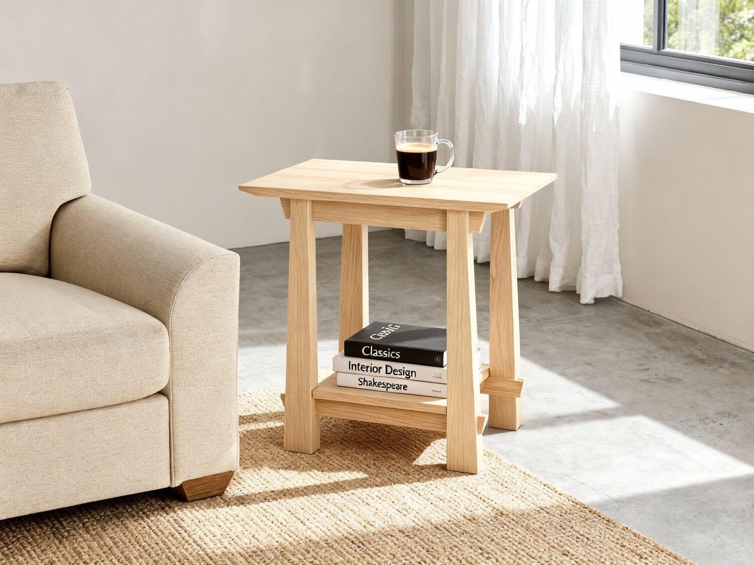 Horizon Side Table in Maple - Solid Wood | Columbus OH - Image 3