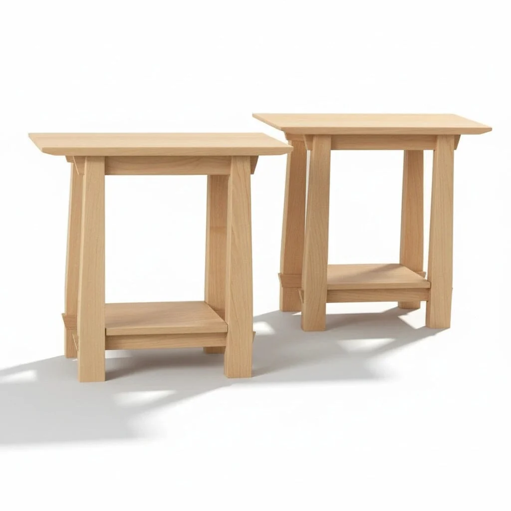 Horizon Side Table in Maple - Solid Wood | Columbus OH - Image 4