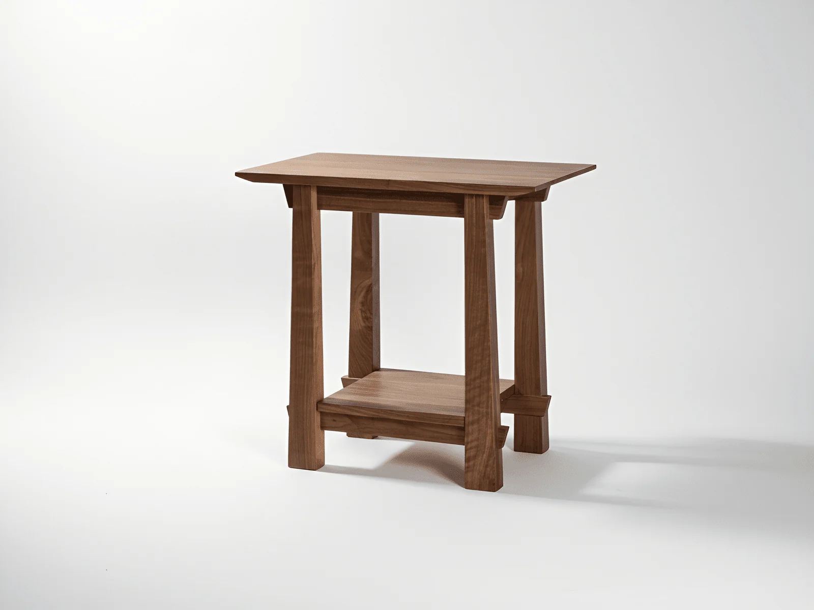 Horizon Side Table in Walnut - Solid Wood | Columbus OH