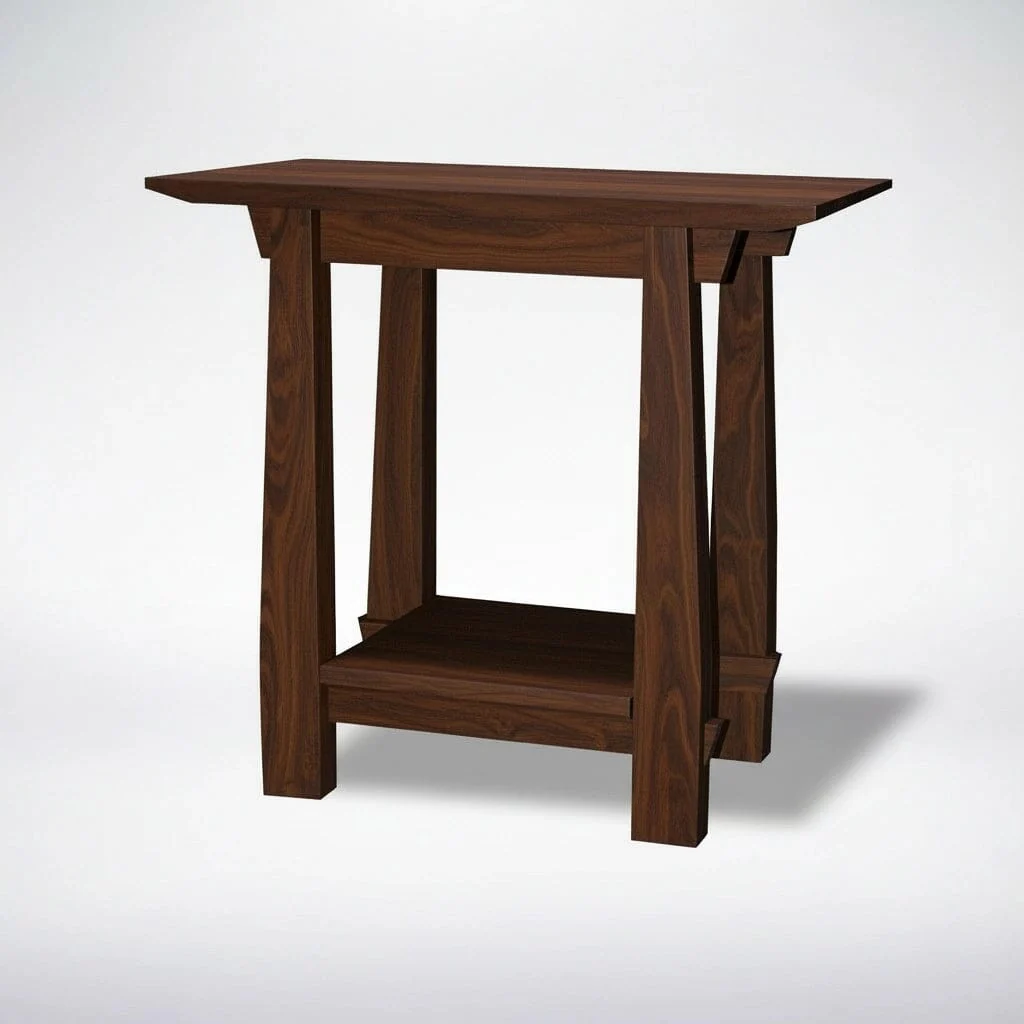 Horizon Side Table in Walnut - Solid Wood | Columbus OH - Image 3