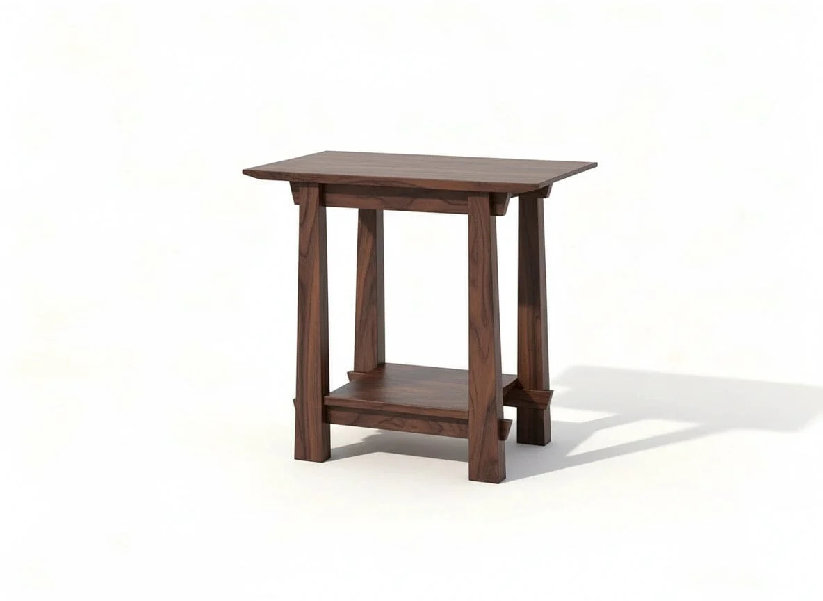 Horizon Side Table in Walnut - Solid Wood | Columbus OH - Image 8