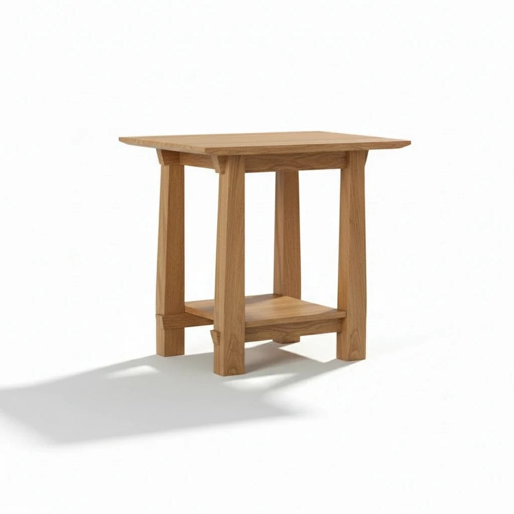 Horizon Side Table in White Oak - Solid Wood | Columbus OH - Image 3