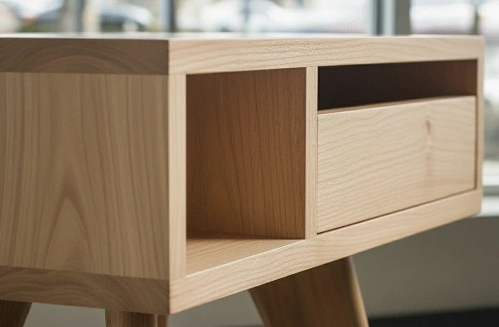 Mid-Century Modern Side Table - Maple - Image 4