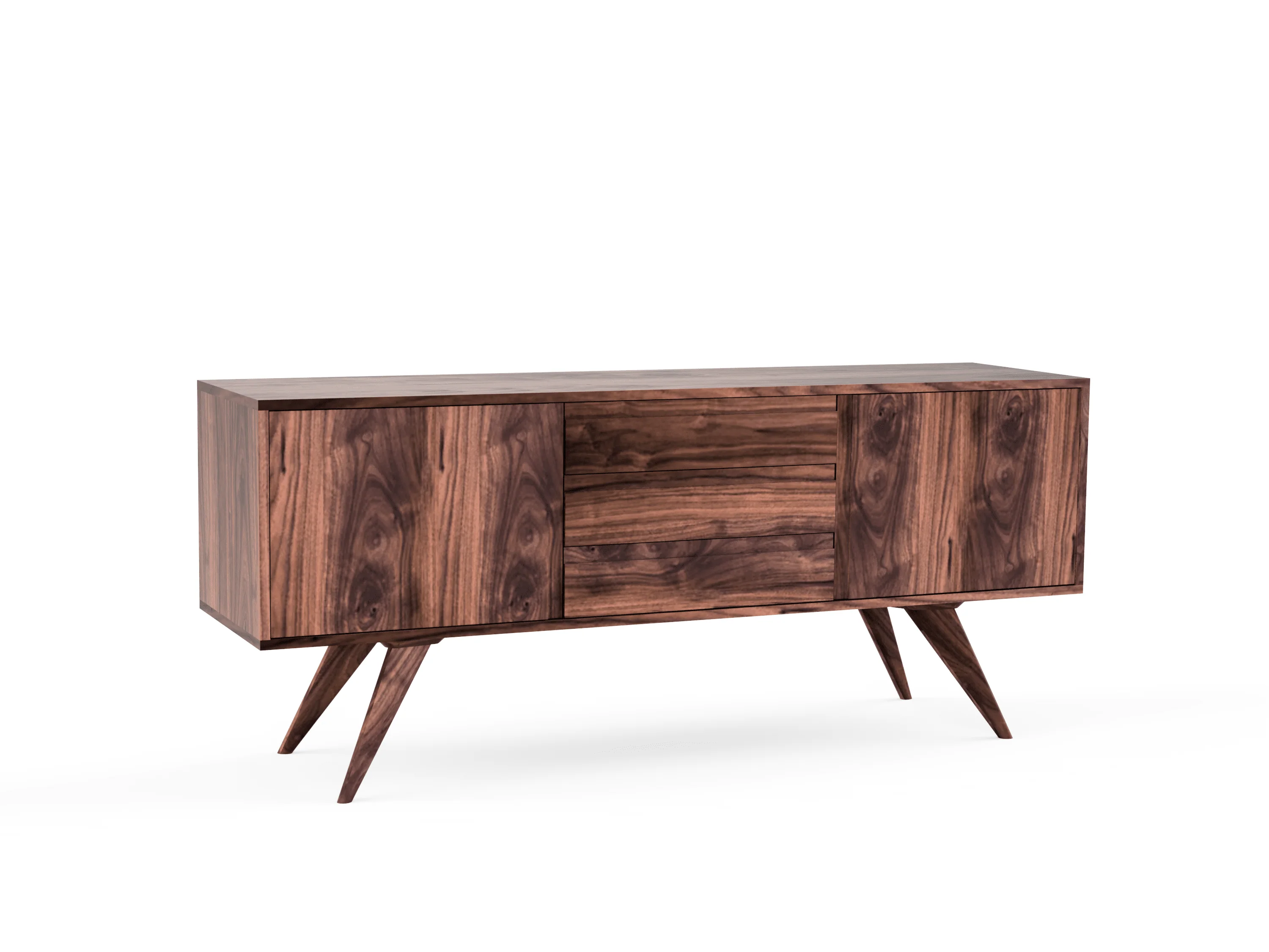 Modern Credenza & Buffet - Solid Wood | Columbus - Image 11