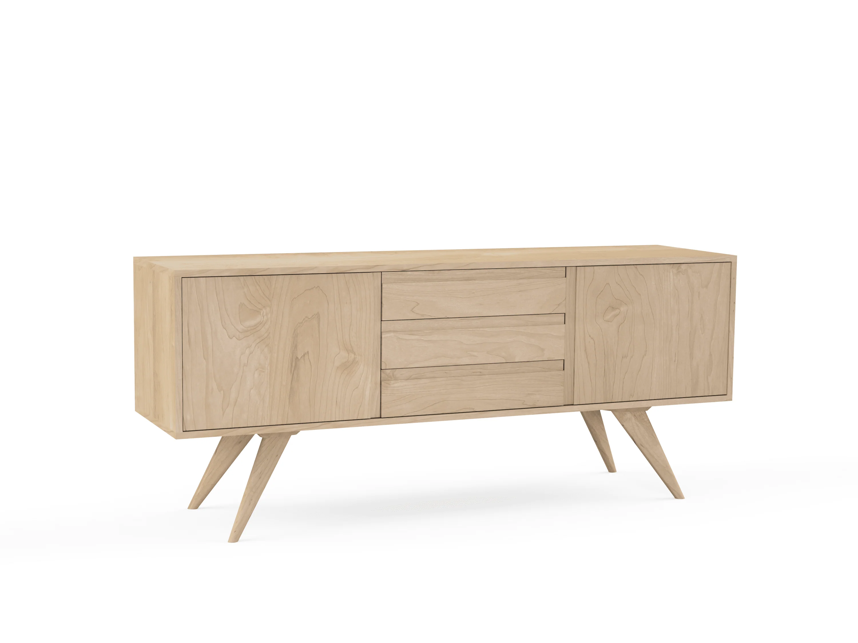 Modern Credenza & Buffet - Solid Wood | Columbus - Image 12