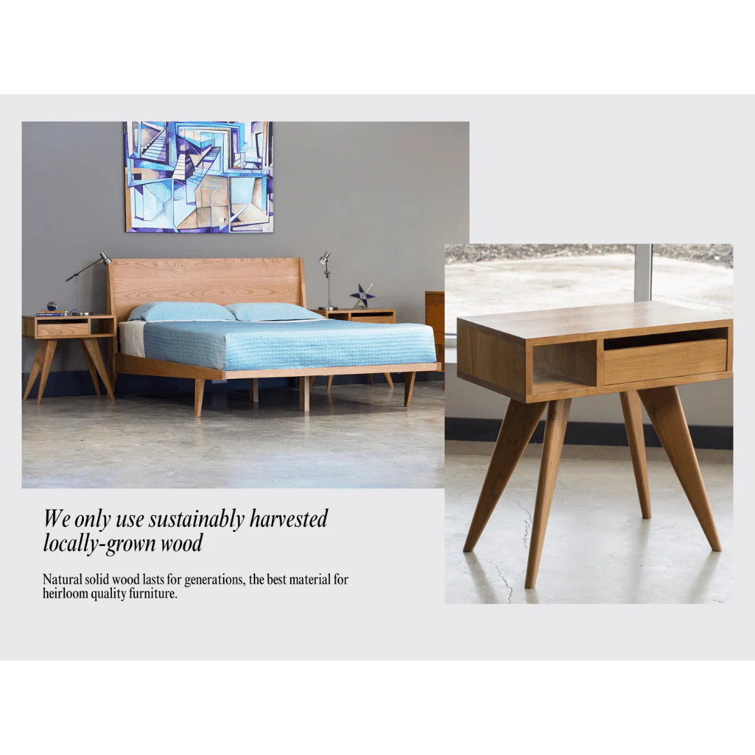 Modern Credenza & Buffet - Solid Wood | Columbus - Image 6