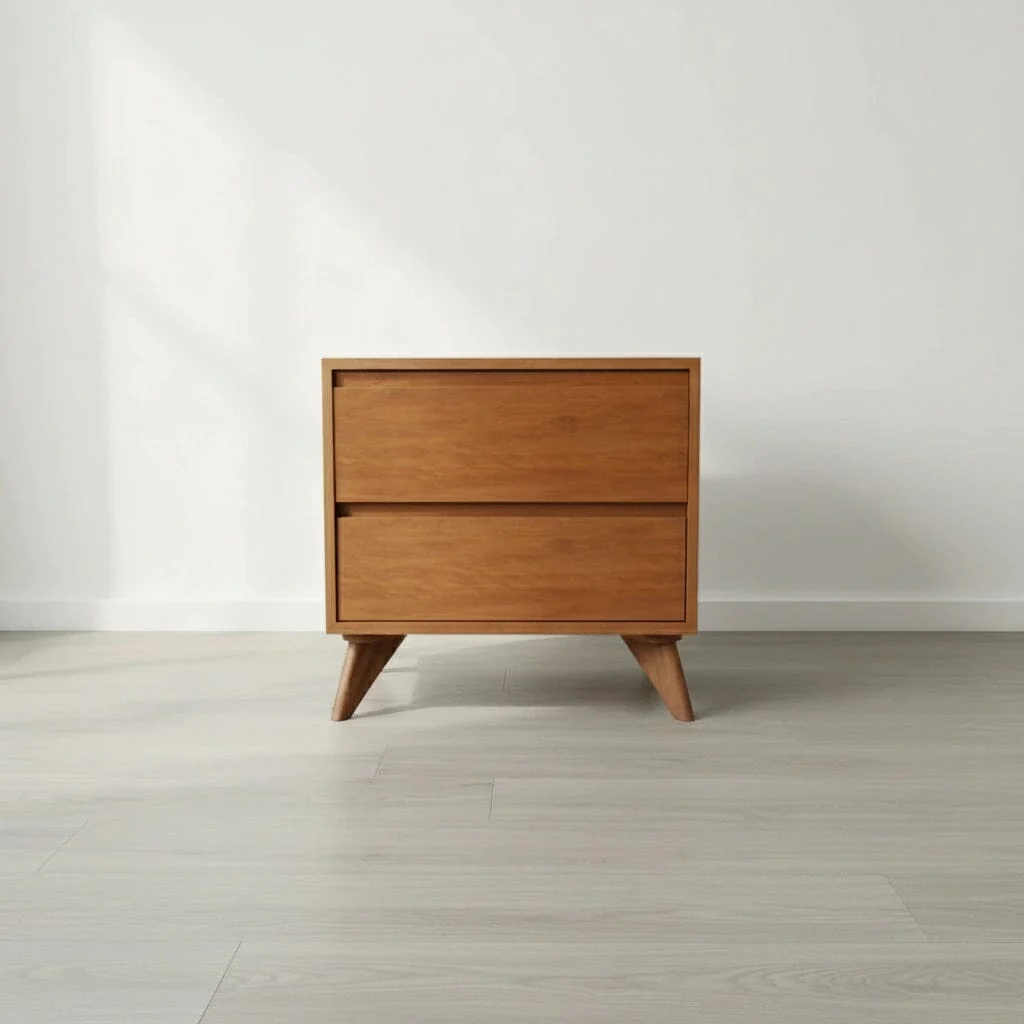 Modern Cube Side Table - Solid Wood | Columbus OH - Image 5