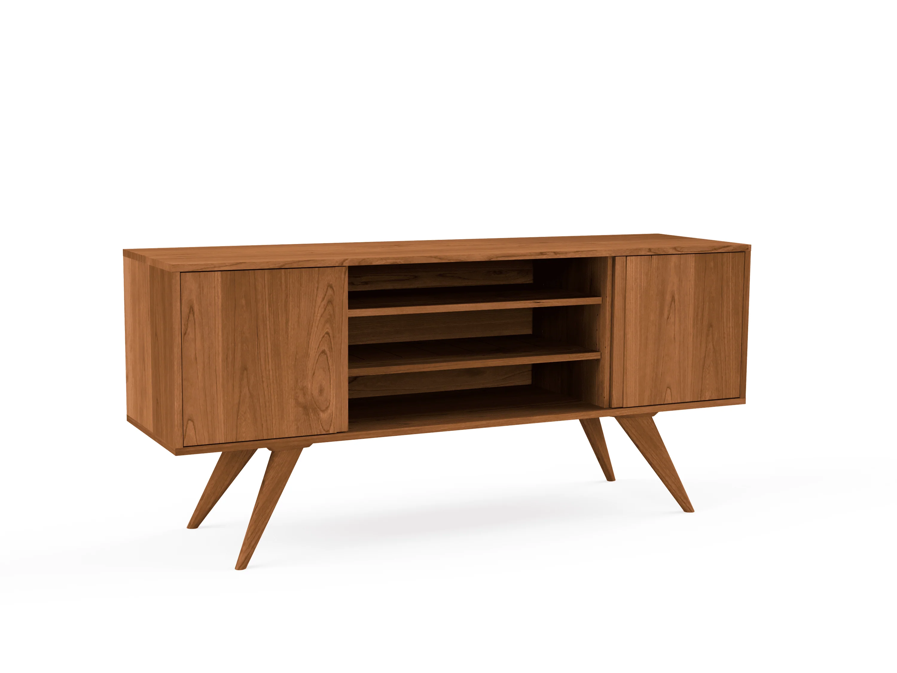 Modern Entertainment Console - Solid Wood | OH - Image 6