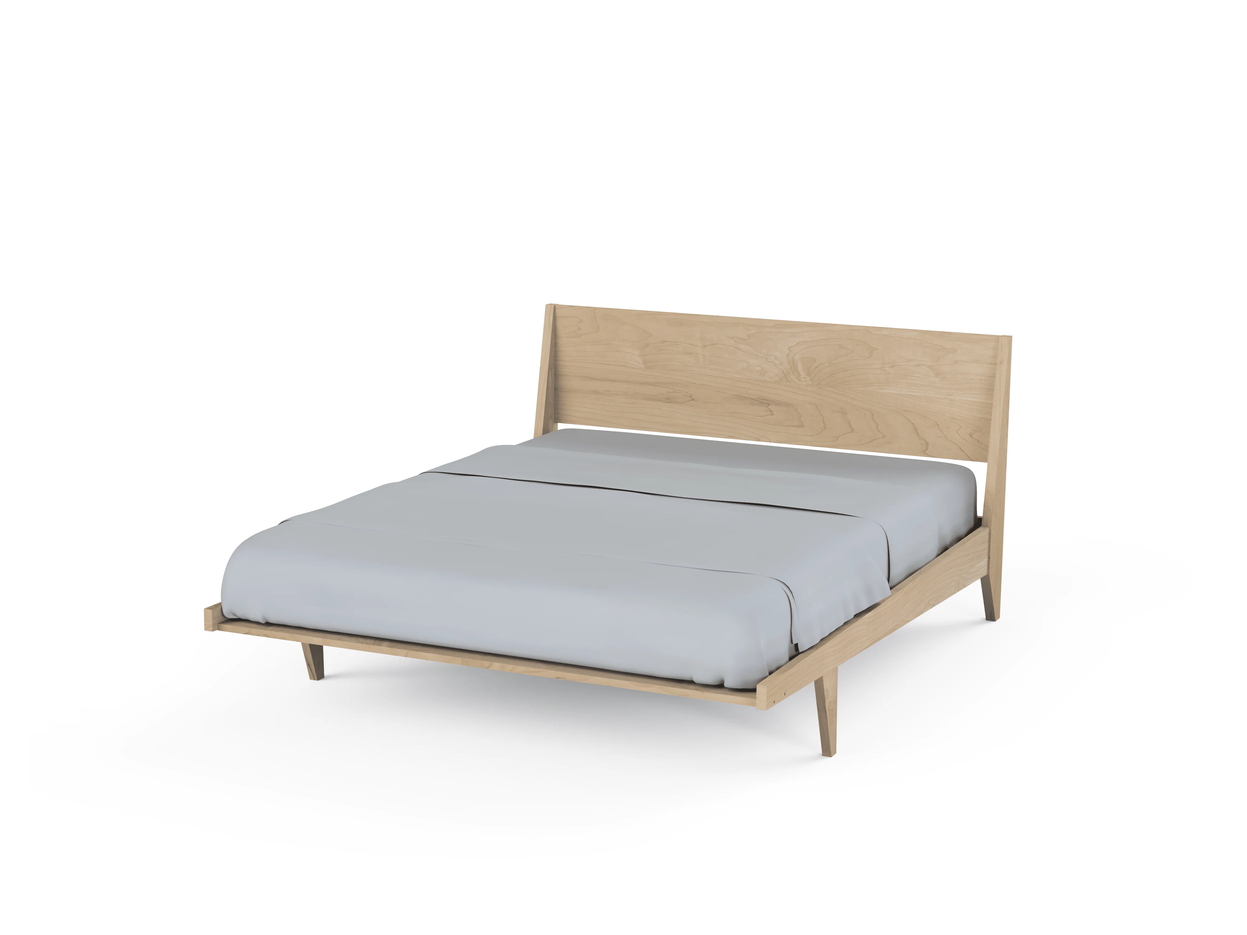 Modern "ONE" Platform Bed -Solid Wood  Hard Maple - Image 5