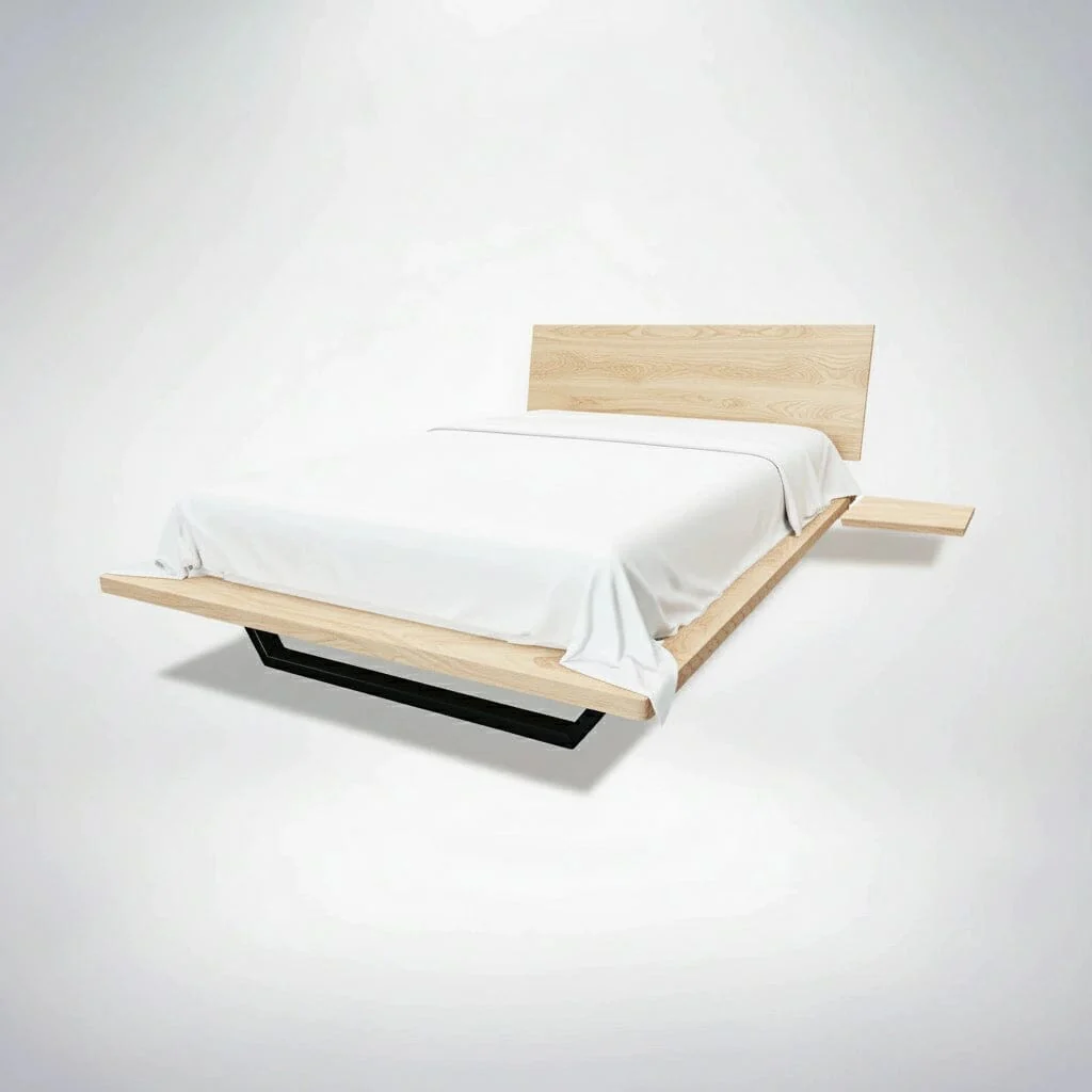 Nelson Solid Wood Platform Bed Frame | American Hard Maple - Image 4