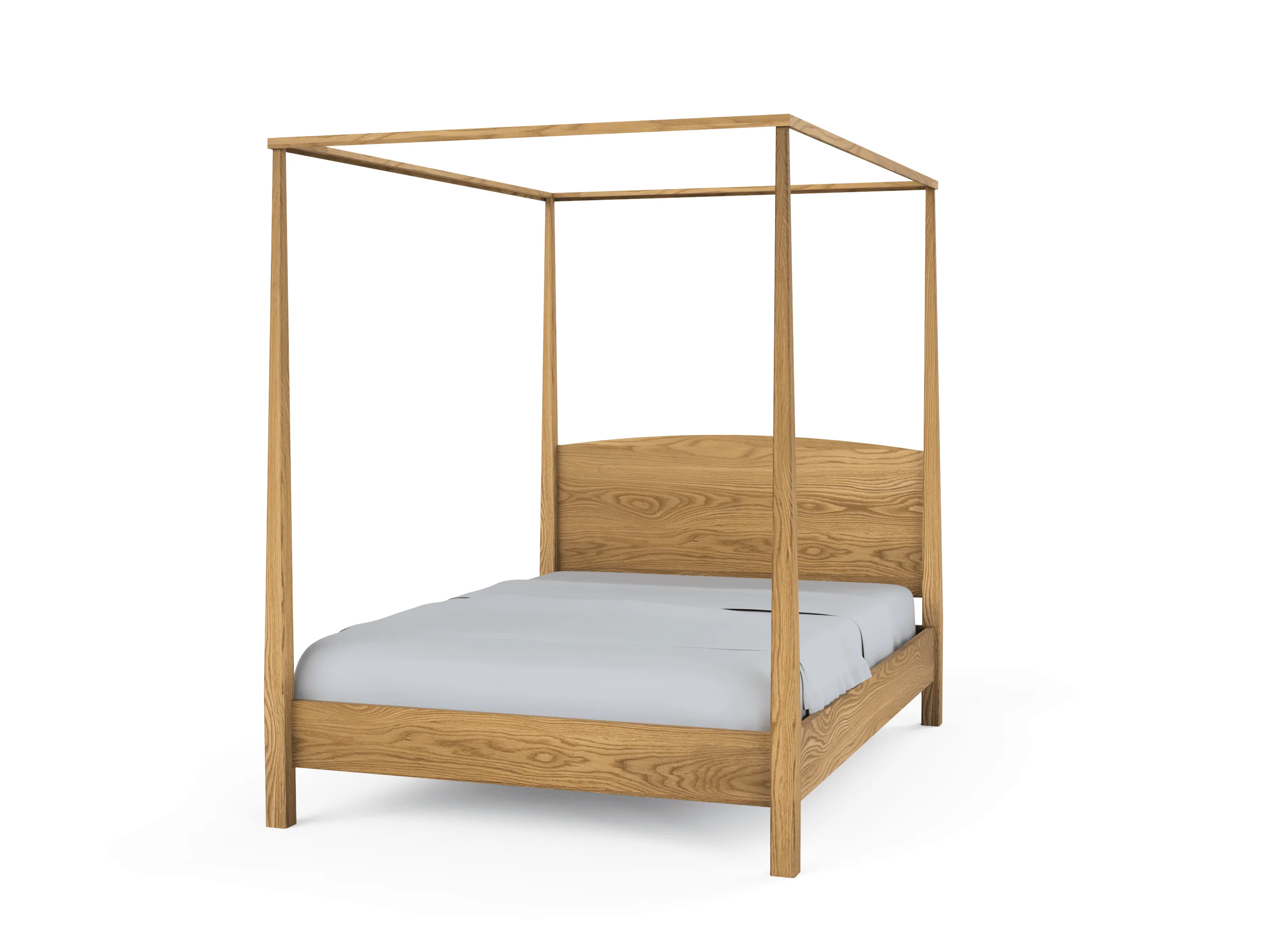 Shaker Pencil Post Bed - Classic Solid Wood Bed Frame - Image 3