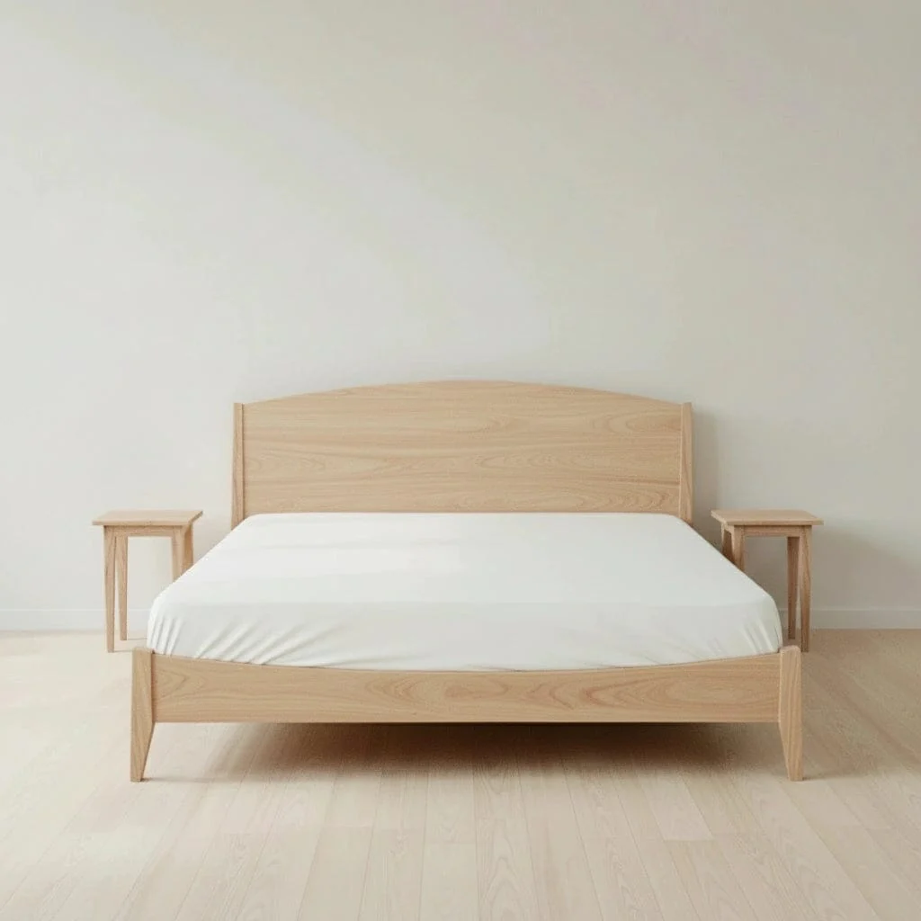Shaker Platform Bed in Maple - Solid Wood | Columbus OH
