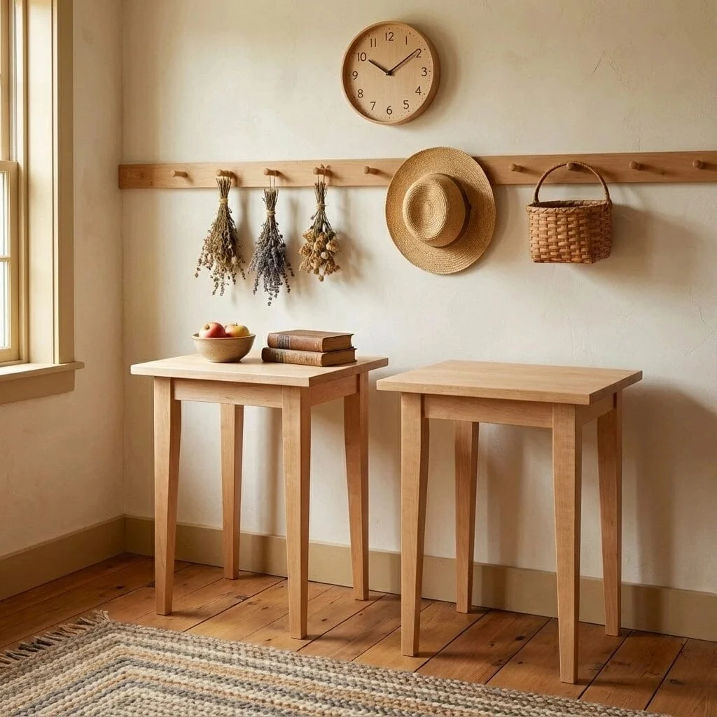 Shaker Side Table in Maple - Solid Wood | Columbus OH - Image 2