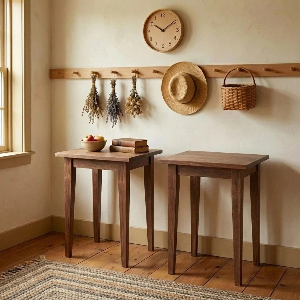 Shaker Side Table in Walnut - Solid Wood | Columbus OH - Image 2