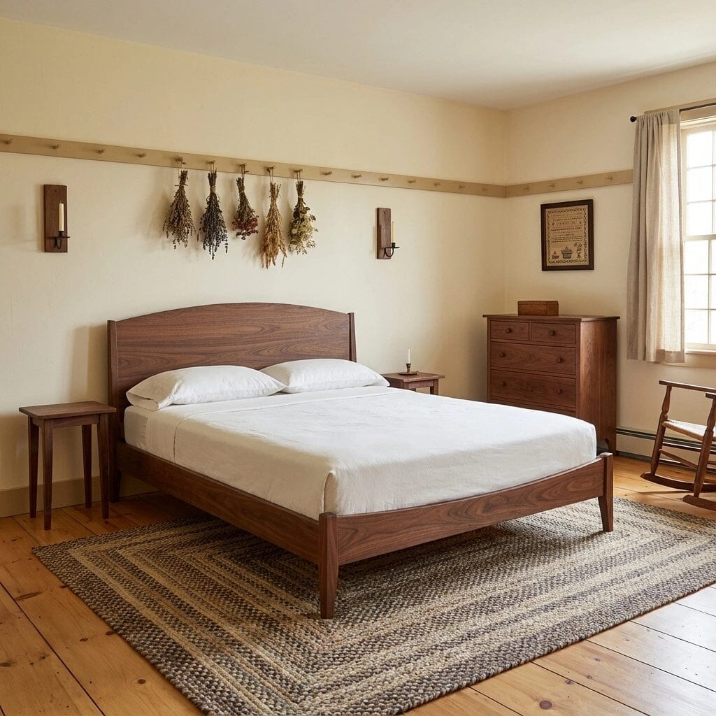 Shaker Platform Bed in Walnut - Solid Wood | Columbus OH - Image 2