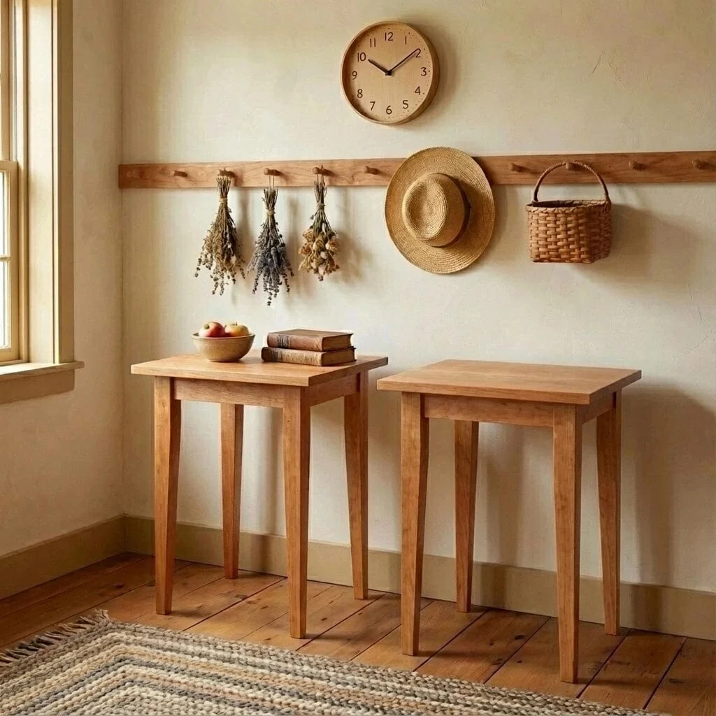 Shaker Side Table & Nightstand - Solid Wood | OH - Image 2
