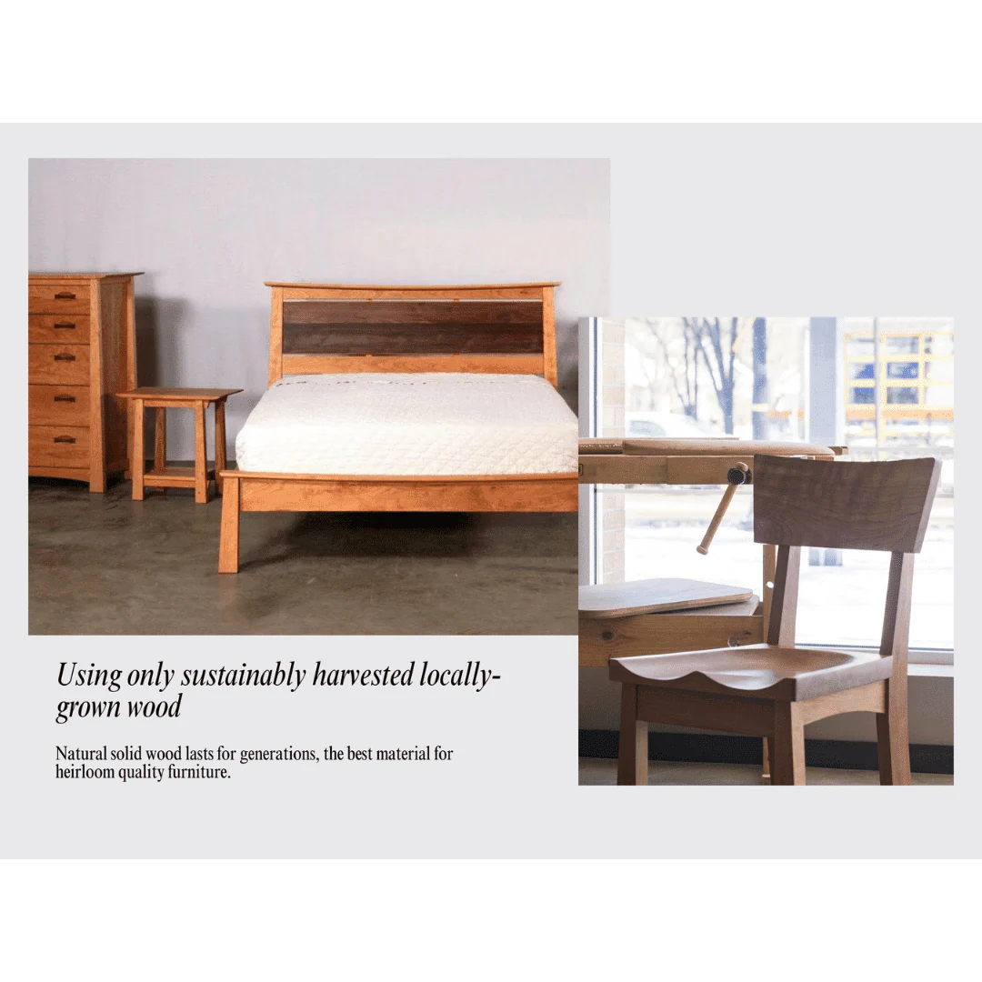 Enso Solid Wood Bench - Handcrafted in Columbus, Ohio - Image 8
