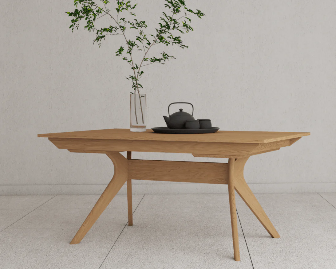 Strata Extendable Dining Table - White Oak - Image 3